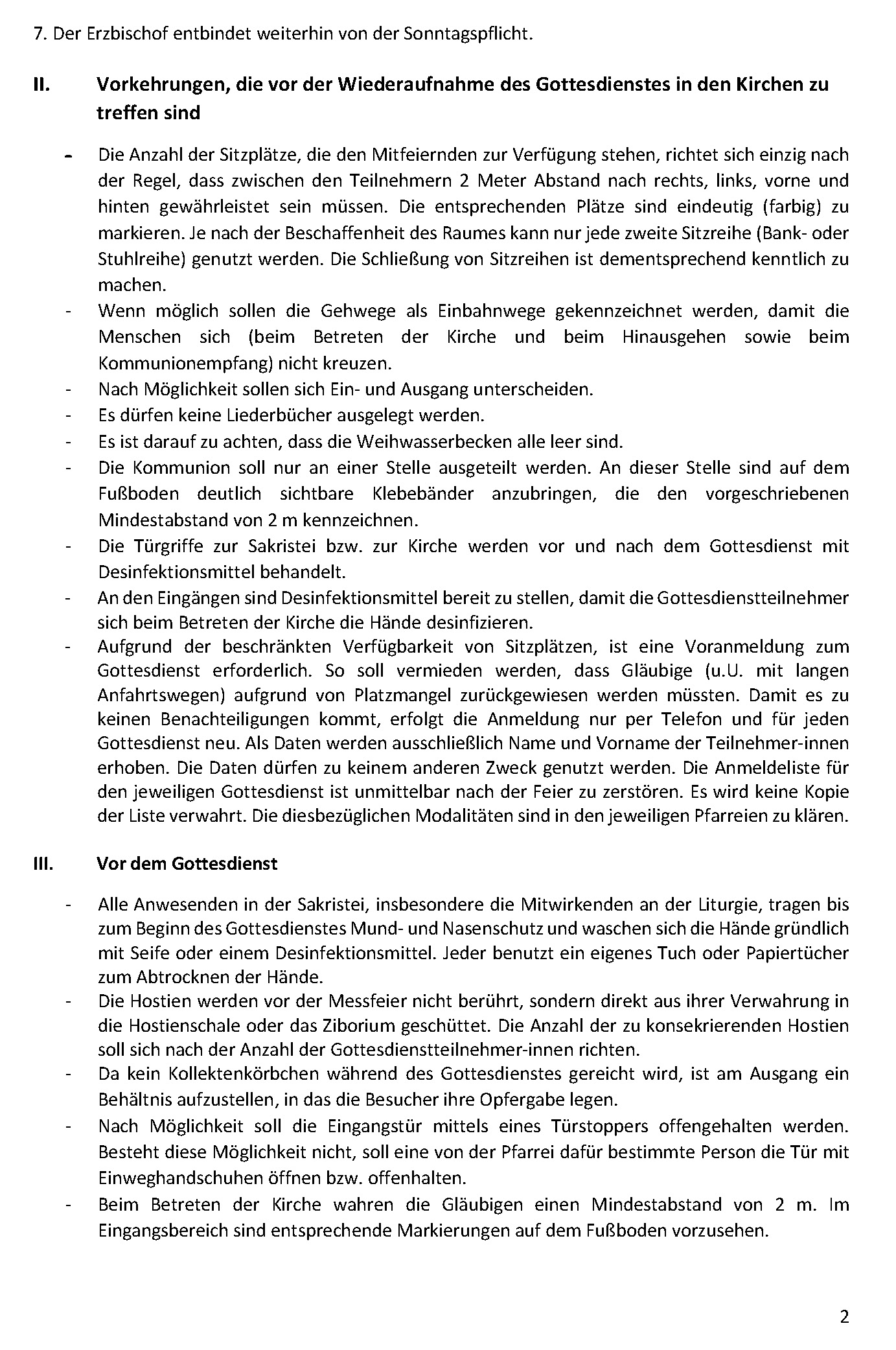 20200526 Schutzkonzept des Erzbistums Luxemburg zur Durchführung öffentlicher Gottesdienste Endfassung Seite 1