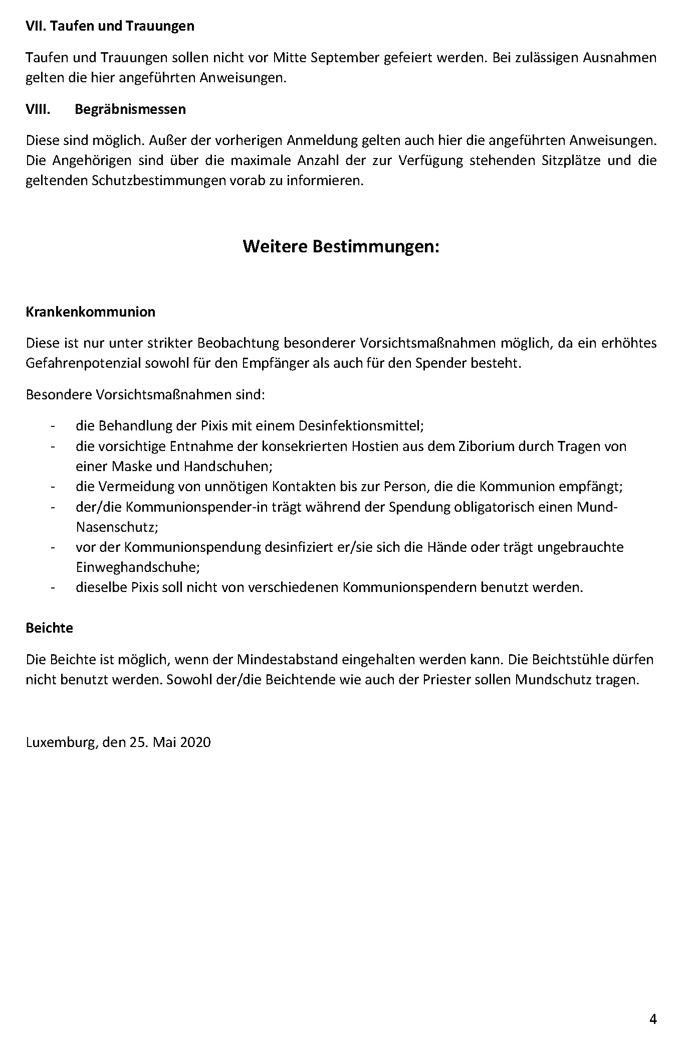 20200526 Schutzkonzept des Erzbistums Luxemburg zur Durchführung öffentlicher Gottesdienste Endfassung Seite 1